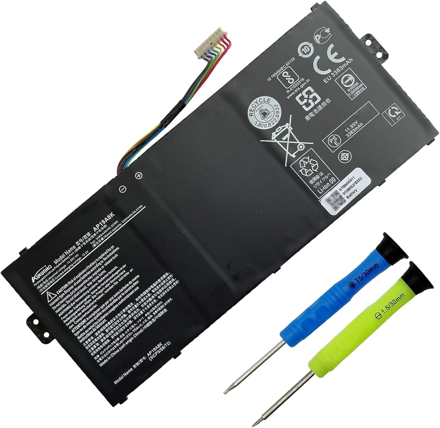 Amazon.com: AURUNHO AP19A8K Laptop Battery for Acer Chromebook